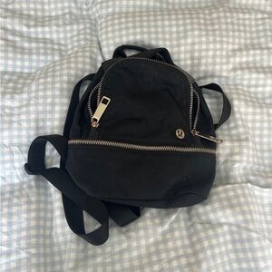 lululemon athletica Black Mini Backpack